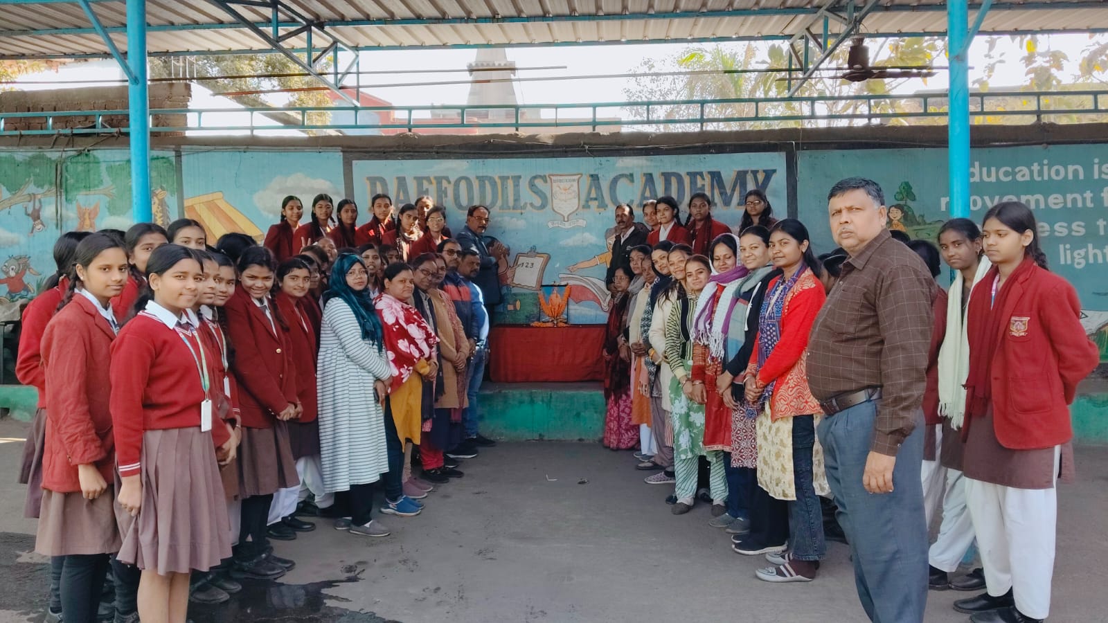 पूटकी . डैफोडिल्स  मे  स्वामी विवेकानंद की 163 वीं जयंती धूमधाम से मनाया गया